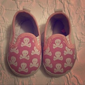 Pink Skull infant shoes